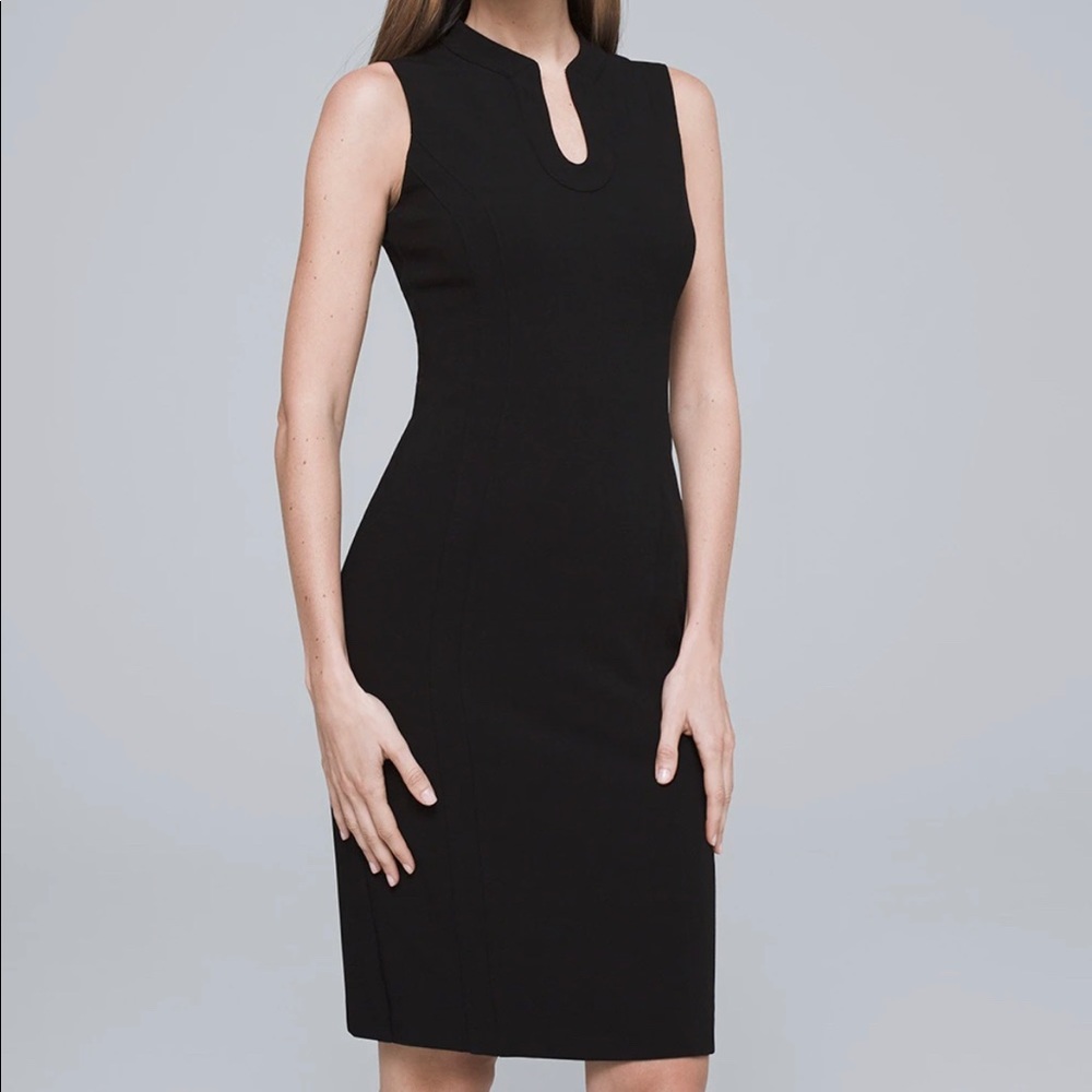 NWT WHBM Body Perfecting Jewel Neck Sheath Dress